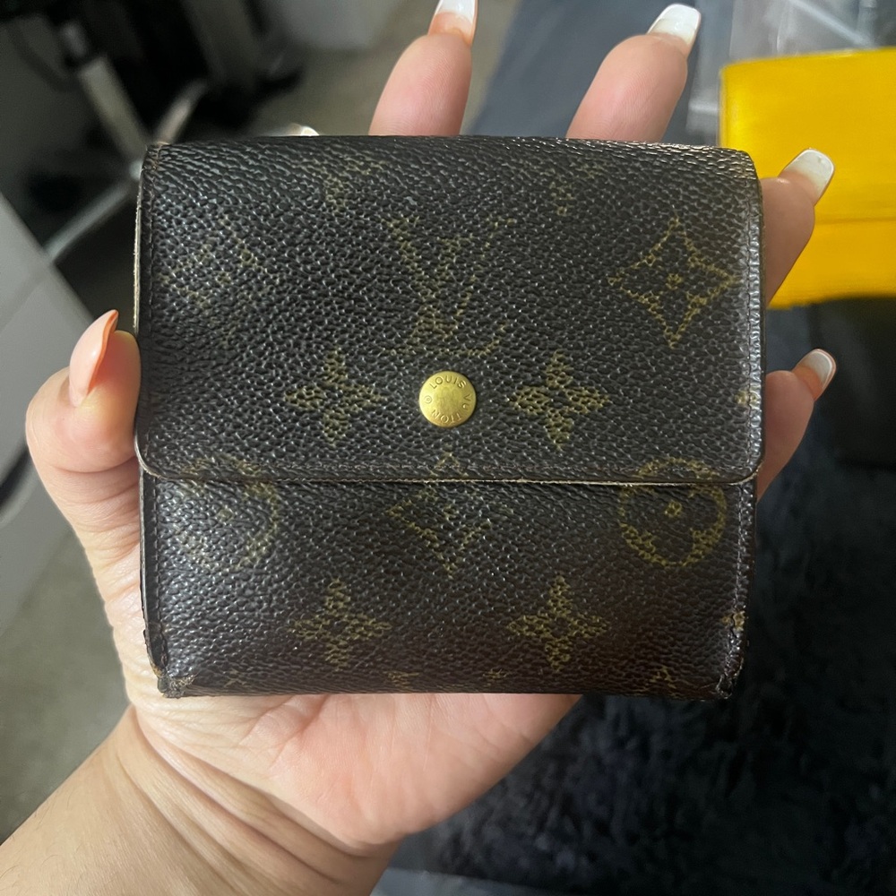Louis Vuitton Dark Brown Monogram Compact Wallet